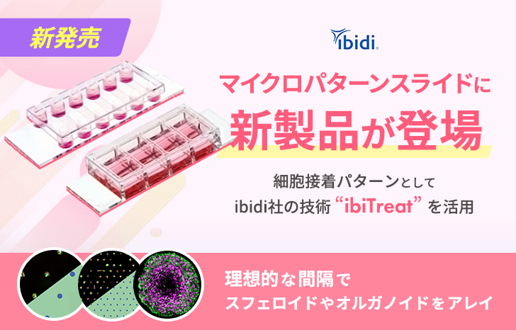 ibidiマイクロパターンスライド ibiTreat