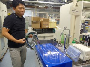 塩﨑ラボ_流しそうめん装置