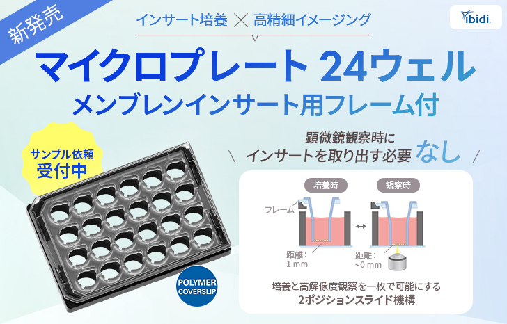 マイクロプレート24ウェル メンブレンインサート用フレーム付_アイキャッチ